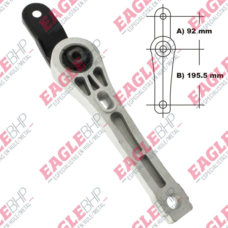 3190 Soporte Torsion Eagle A: 92mm B: 180.5mm